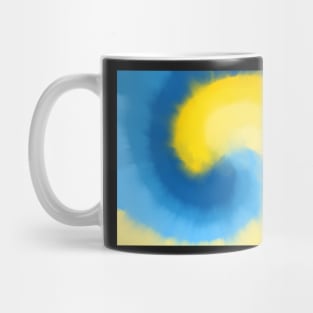 Delaware Tie Dye - Blue Gold Mug